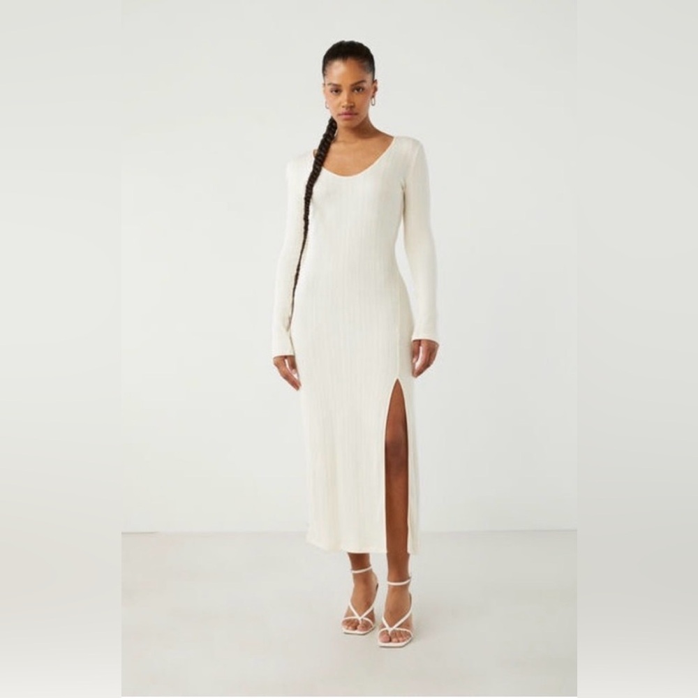 OAK + FORT/ High Front Slid Midi dress/ woman’s size M✨Host Pick